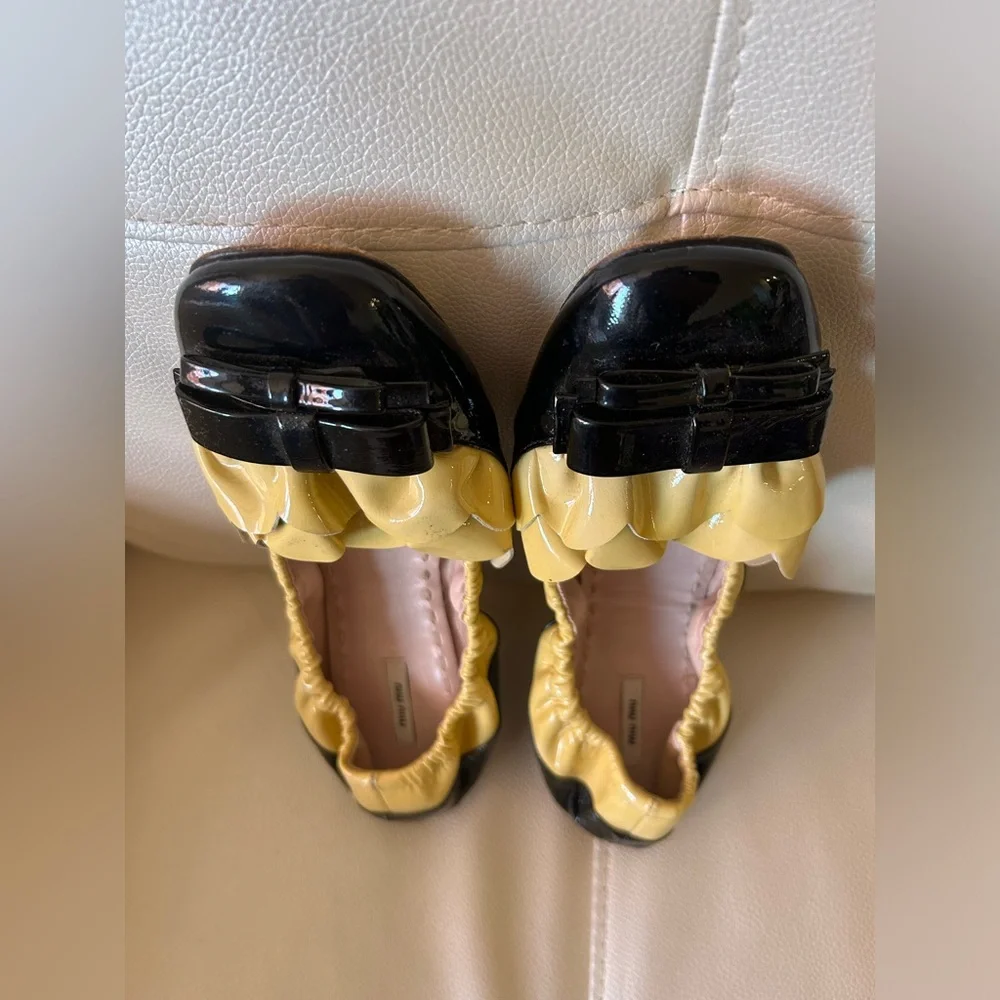 Miu Miu Patent leather ballet flats - size 37.5 - Picture 2 of 7